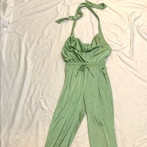 NWT fashion nova green jumpsuit